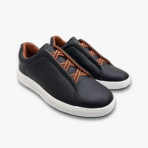 Bowling X Evolution Synthetic Leather Black Premium Sneaker for Men