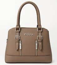 Elegant Ecco Synthetic Leather Brown Handbag for Women